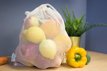 Сумки для покупок из эко-сетки Zero Waste - 6 шт.