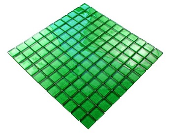 Mozaika szklana zielona metaliczna 615 METALIK