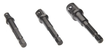 Końcówki przejściówki 1/2'' 3/8'' 1/4'' wkrętarka