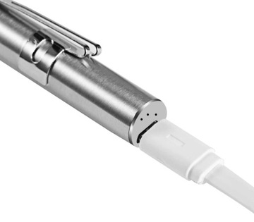 СВЕТОДИОДНЫЙ ФОНАРИК, СТАЛЬ, С ЗАРЯЖКОЙ USB