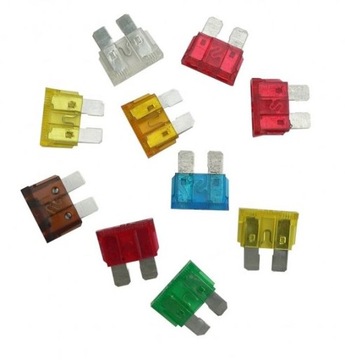 НАБОР ПЛАСТИНОЧНЫХ ПРЕДОХРАНИТЕЛЕЙ 10 ШТ 5А-30А