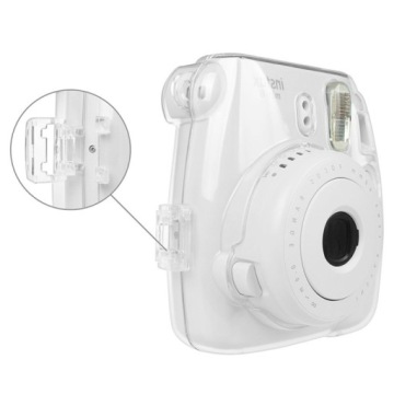 Чехол INSTAX Mini 8 9 11, ПРОЗРАЧНЫЙ + РЕМЕНЬ