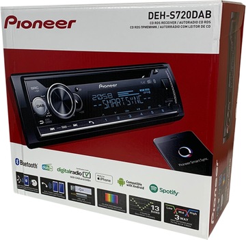 PIONEER DEH-S720DAB BT DAB+ SPOTIFY RADIO IPHONE