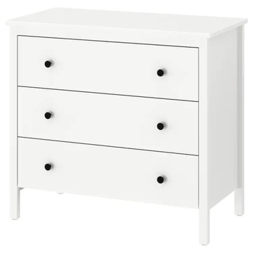 IKEA KOPPANG komoda 3 szuflady 90x83 cm BIAŁY