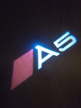 СВЕТОДИОДНЫЕ ПРОЕКТОРЫ ЛОГОТИПА AUDI 7 рисунков A3 A4 A5 A6 A8