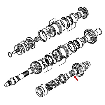 LOŽISKO JEHLOVÉ PŘEVODOVKY PAJERO L400 MR515056 OE