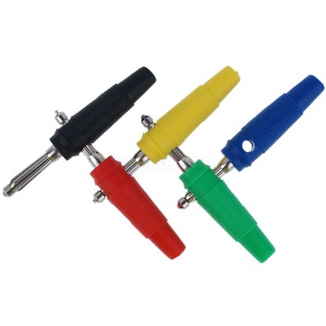 Вилка-банан 4мм зеленая Amass 25.413.4