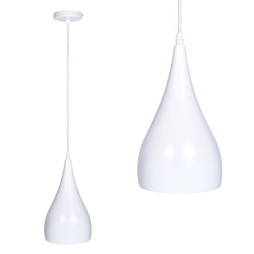 Lampa sufitowa wisząca biała LED E27 B7112