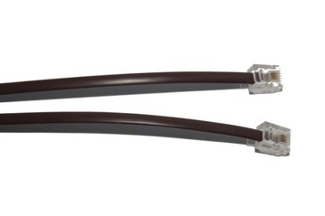 Kabel telefoniczny wtyki RJ14/6p4c, 1m