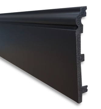 12CM LISTWA PRZYPODŁOGOWA CZARNA WODOODPORNA HD