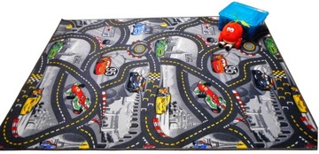 DYWAN DISNEY CARS DROGI MIASTO AUTA 200x250 2x2,5