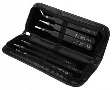 PĘSETY pęseta PINCETA ESD antystatyczna 10-15 x6