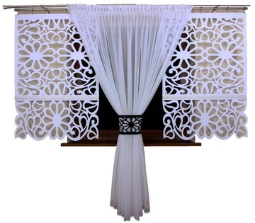 2 Panele ażurowe 80x130cm Plus kokon Karnisz 2,4m