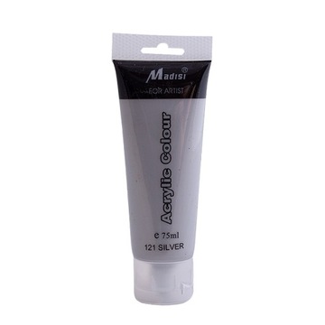 FARBY akrylowe AKRYL metalik silver 75ml 121