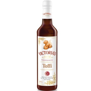 SYROP BARMAŃSKI DO DRINKÓW KAWY VICTORIA CYMES TOFFI 490 ml