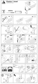 СИФОН НАСТЕННЫЙ РУКОВОДСТВЕННЫЙ 1 КОЛОКОЛЬЧИК ДЛЯ ГРАНИТНОЙ МОЙКИ