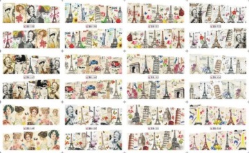 НАБОР водных наклеек на ногти 10 + 2 бесплатно