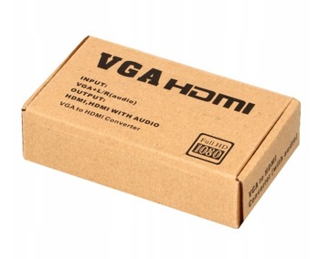 Адаптер-конвертер VGA D-SUB в HDMI + Audio Sound