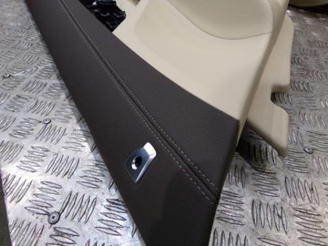 BMW G11 G12 TAPICERKA BOCZEK DRZWI PRZÓD TYŁ BEŻ