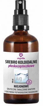MYVITA SREBRO KOLOIDALNE NIEJONOWE 50 PPM 100 ML