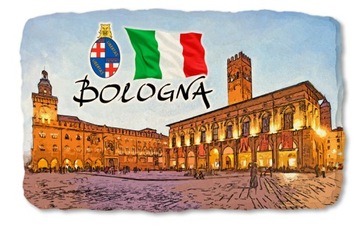 BOLONIA BOLOGNA ITALY magnes na lodówkę kamień 573