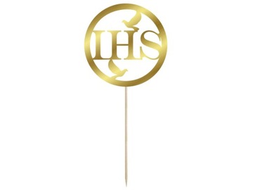 Оформление торта Первое Святое Причастие IHS