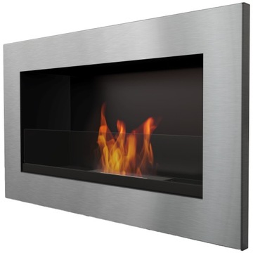 BioFireplace Golf Polised Inox TUV Free Glass