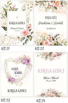 KSIĘGA GOŚCI WESELNYCH A4 100str - PERSONALIZOWANA