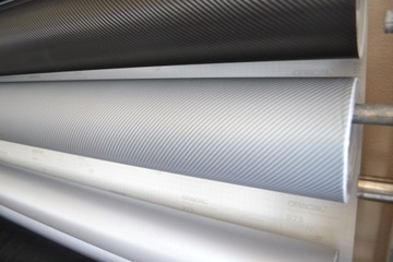 УГЛЕРОДНАЯ ФОЛЬГА 4D СЕРЕБРЯНЫЙ ШПОН 152x50 CARBON HIT