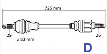 ПРИВОДНОЙ ВАЛ ЛЕВЫЙ R TALISMAN 1.5DCI 391015986R