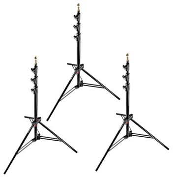 Zestaw trzech statywów oświetleniowych Manfrotto 1004BAC
