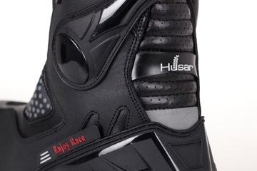 HUSAR X-TC PRO черные высокие спортивные мотоциклетные ботинки, размер 44