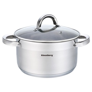 Klausberg Garnek stalowy 6.0L 24cmx13.5 cm KB-7126