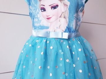 Sukienka 92 Elsa Anna Frozen Kraina Lodu wesele