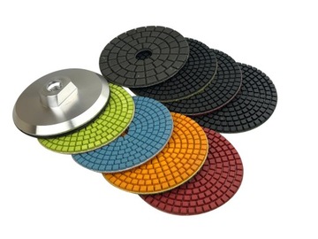 НАБОР ПОЛИРОВАЛЬНЫХ ДИСКОВ 8 ШТ. COLBINO #50 - ПОЛИРОВКА + РУЧКА