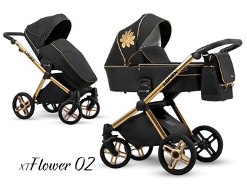 Детская коляска Lonex Emotion XT Flowers 3 в 1 01