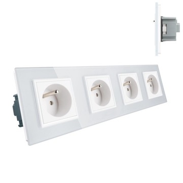 LIVOLO GNIAZDO WTYKOWE Z BOLCEM 4 x 230V 16A B