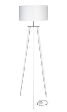 LAMPA STOJĄCA PODŁOGOWA TRÓJNÓG DREWNO ABAŻUR 170B