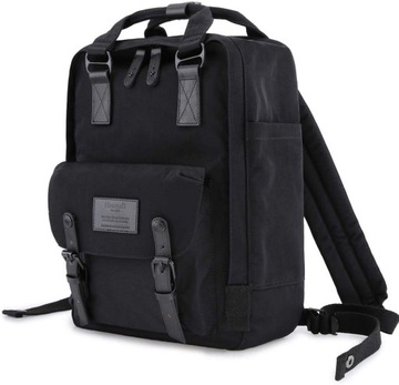 Plecak szkolny miejski outdoor Himawari HM188L na laptopa 13,3 14,1 czarny