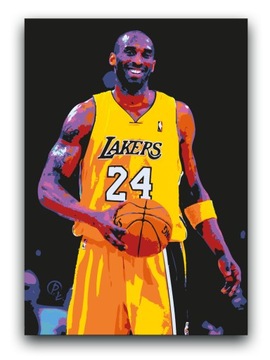 KOBE BRYANT - OBRAZ 120x80 plakat NBA Lakers