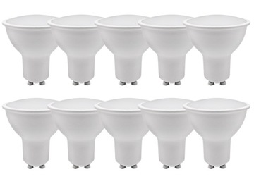 10x ŻARÓWKA LED 1W=10W GU10 Barwa Neutralna