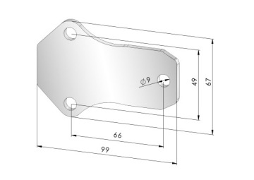 Заглушка EGR TOYOTA Avensis Corolla Rav 4 2.0 D-4D