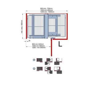 ГРУЗОВАЯ КОРЗИНА MAGIC CORNER 800 ВНУТРЕННЯЯ ХРОМ-АМИКС