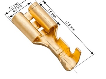 АВТОМОБИЛЬНЫЙ РАЗЪЕМ «МАМА» 6,4 мм 100 шт.