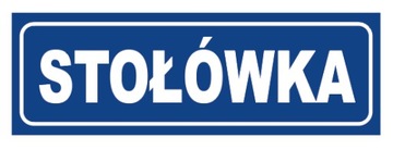 TABLICZKA STOŁÓWKA - 30X10cm - PCV3mm