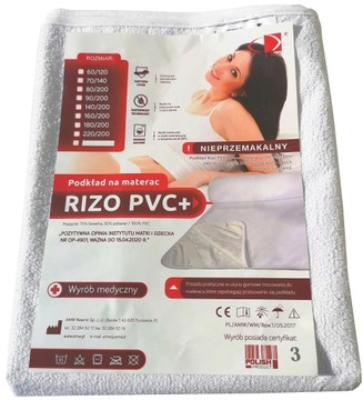 PODKŁAD NA ŁÓŻKO 200X220 NIEPRZEMAKALNY OCHRANIACZ Z CERATA MATERAC 220X200