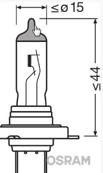 Автомобильная лампа Osram H7 Classic 12В 55Вт