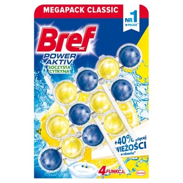 Bref WC Power Aktiv zawieszka do wc cytryna 3x50 g