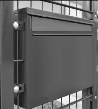 Почтовый ящик из нержавеющей стали со сквозным ограждением