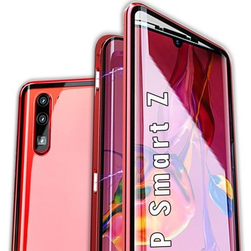 etui MAGNETYCZNE 2SZKŁA OXYGEN do Huawei P Smart Z